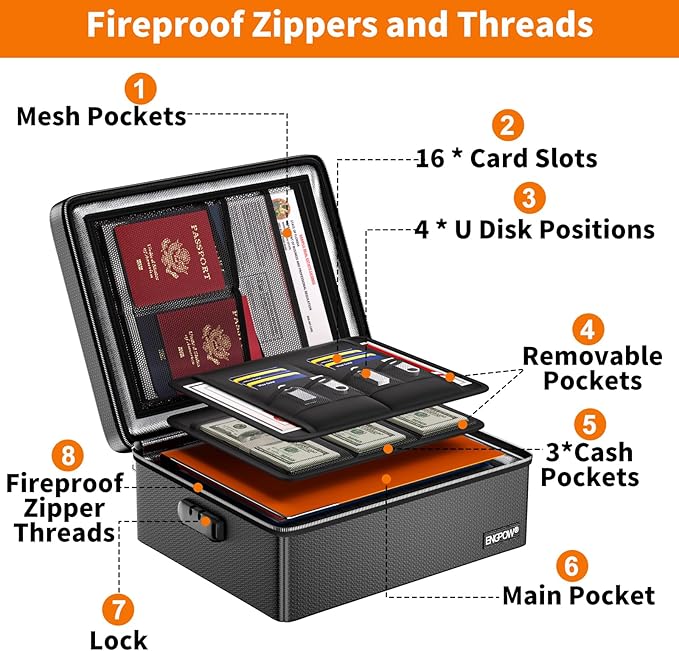 ENGPOW Fireproof Document Box - Image 9