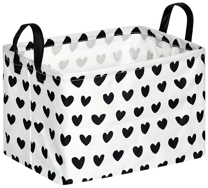 FUULOXE Rectangular Valentines Basket Storage Bin by Unknown