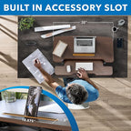 Mount-It! 38 Inch Standing Desk Converter, Sit Stand Desk Riser - Image 7