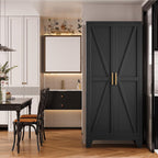 qinptwut 71" metal storage cabinet with doors and, main product view