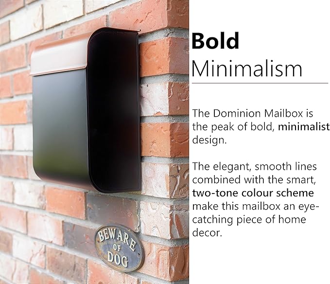 NACH Mailboxes for Outside Wall Mount, 12 x 4.5 x 10 inch, Waterproof Mailbox - Image 6