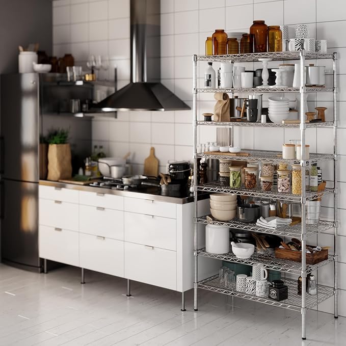Regal Altair 21" Deep x 36" Wide x 74" Height Wire Shelving Kit | 8-Tier | NSF - Image 2