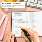 Clever Fox Password Book with alphabetical tabs. Internet Address Organizer - Image 3