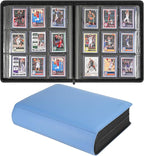 Sibonic 9 Pocket TopLoader Binder, Holds 360 3”x4” Toploader Hard Cases by SIBONIC