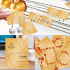 100 Sheets Gold Shimmer Cardstock 8.5 x 11 Metallic Paper, Goefun 80lb Card - Image 5