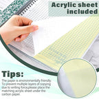 Affrolling 2 Pack Carbonless Lab Notebook Carbon Copy 8.5'' x 11'' 50 Set of - Image 5