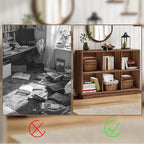 ChooChoo 6 Cube Storage Organizer, Wooden Bookcase - Image 8