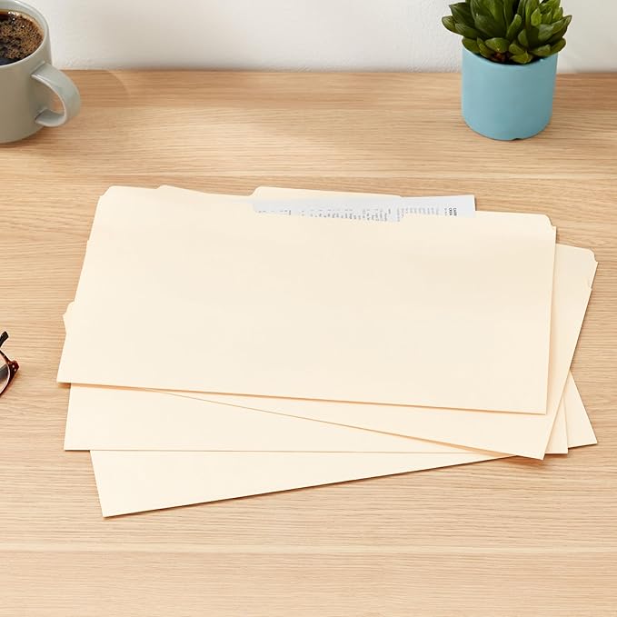 Amazon Basics Sturdy Manila File Folders, 1/3 Tabs in Assorted Positions - Image 7