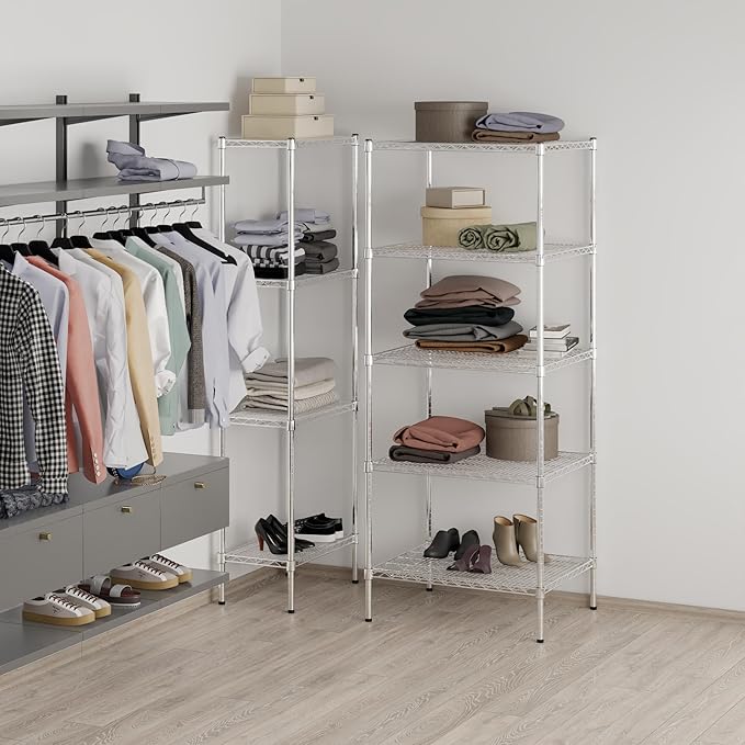 Regal Altair 24" Deep x 30" Wide x 74" Height Wire Shelving Kit | 5-Tier | NSF - Image 7