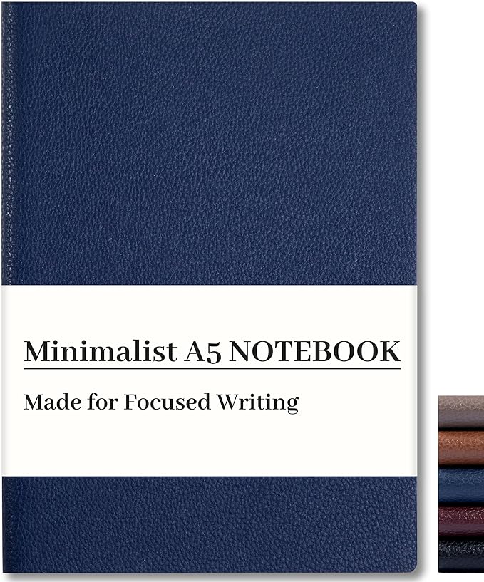 CAGIE Lined Journal Notebook for Men & Women, 176 Pages A5 Medium Size by CAGIE