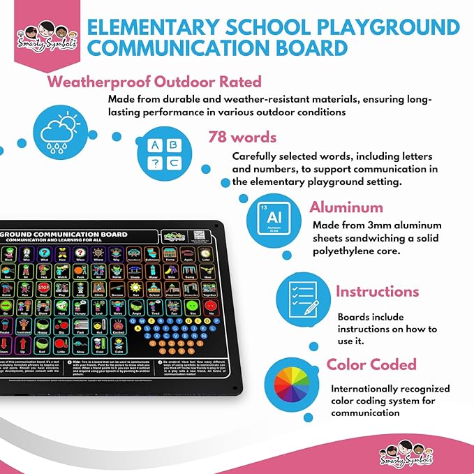 Weather-Proof Aluminum School Playground Communication Board - Image 5
