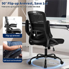 ergonomic office chair desk chair with adjustable lumbar on a desk or shelf