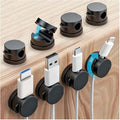 OneLeaf 8 Pack 360° Rotatable Strong Magnetic Cable Clips Cord Holder by OneLeaf