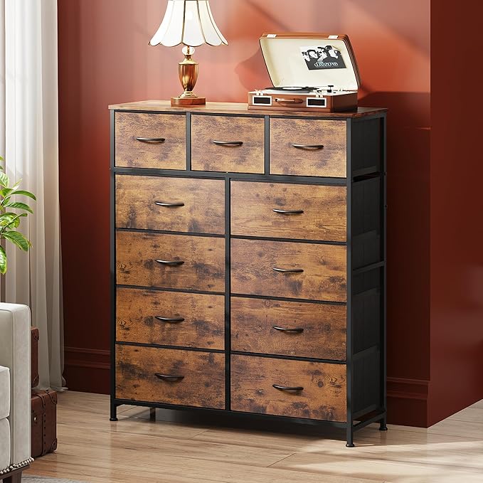 WLIVE Tall Dresser for Bedroom, Fabric Dressers Storage Tower, Dresser & Chest - Image 2