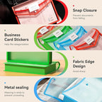 ABC life 6-Pack Plastic Expanding File Folder, Translucent Envelopes - Image 4