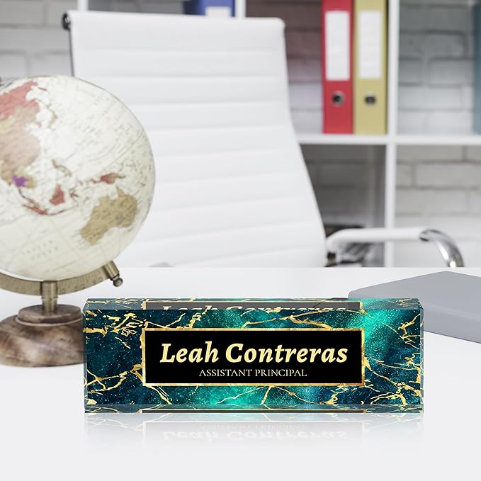 Personalized Name Plate for Desk Custom Acrylic Desk Name Plate Custom Employee - Image 2