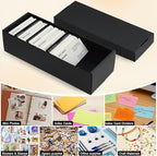 QLOUNI Business Card Storage Box 4 Pack, Business Card Holder Case - Image 5