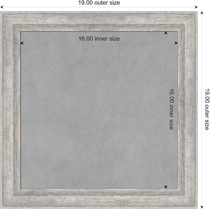 Amanti Art Silver Framed Magnetic Board 19x19 Small Vision Board - Image 4