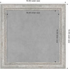 Amanti Art Silver Framed Magnetic Board 19x19 Small Vision Board - Image 3