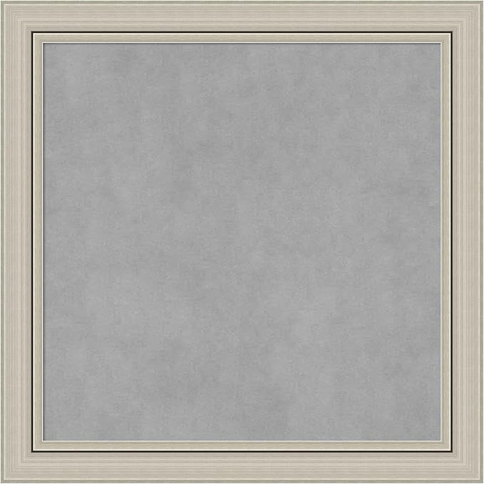 Amanti Art Silver Framed Magnetic Board 24x24 Medium Vision Board by AmantiArt