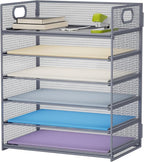 Marbrasse 6 Tier Paper Organizer Letter Tray by Marbrasse
