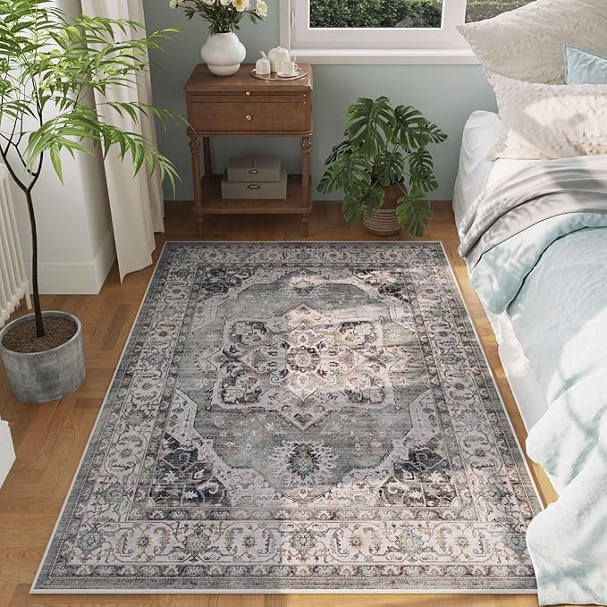 Rugcomf Vintage Medallion 4'x6' Rug - Image 2