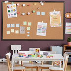 Board2by Extra Large Cork Bulletin Board 72" X 48", Foldable Notice Pin Board - Image 8
