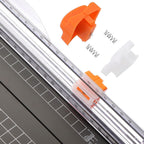 Firbon A4 Paper Cutter, 12 Inch Paper Trimmer with Extened Ruler, Black | 10 Sheet Capacity | CM & Inch Scale | Spring-Loaded Safe Blade | Cuts Cardstock, Vinyl, Coupons, Labels & Scrapbooking Craft