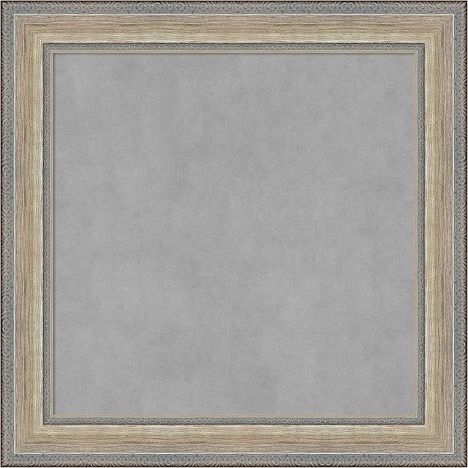 Amanti Art Silver Framed Magnetic Board 25x25 Medium Vision Board by AmantiArt