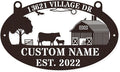 Custom Farmhouse Metal Sign | Personalized Last Name & Established Date Farm by HYTSIGN