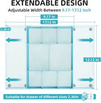 Marbrasse Expandable Desk Drawer Organizer, Mesh Drawer Organizer Tray - Image 2