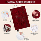 Address Book with Colorful Alphabetical Tabs – Hardcover Contact Organizer - Image 4