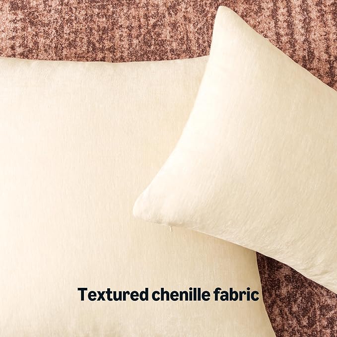 Amazon Basics Chenille Throw Pillow Covers, Home Decor Cushion Cover - Image 3