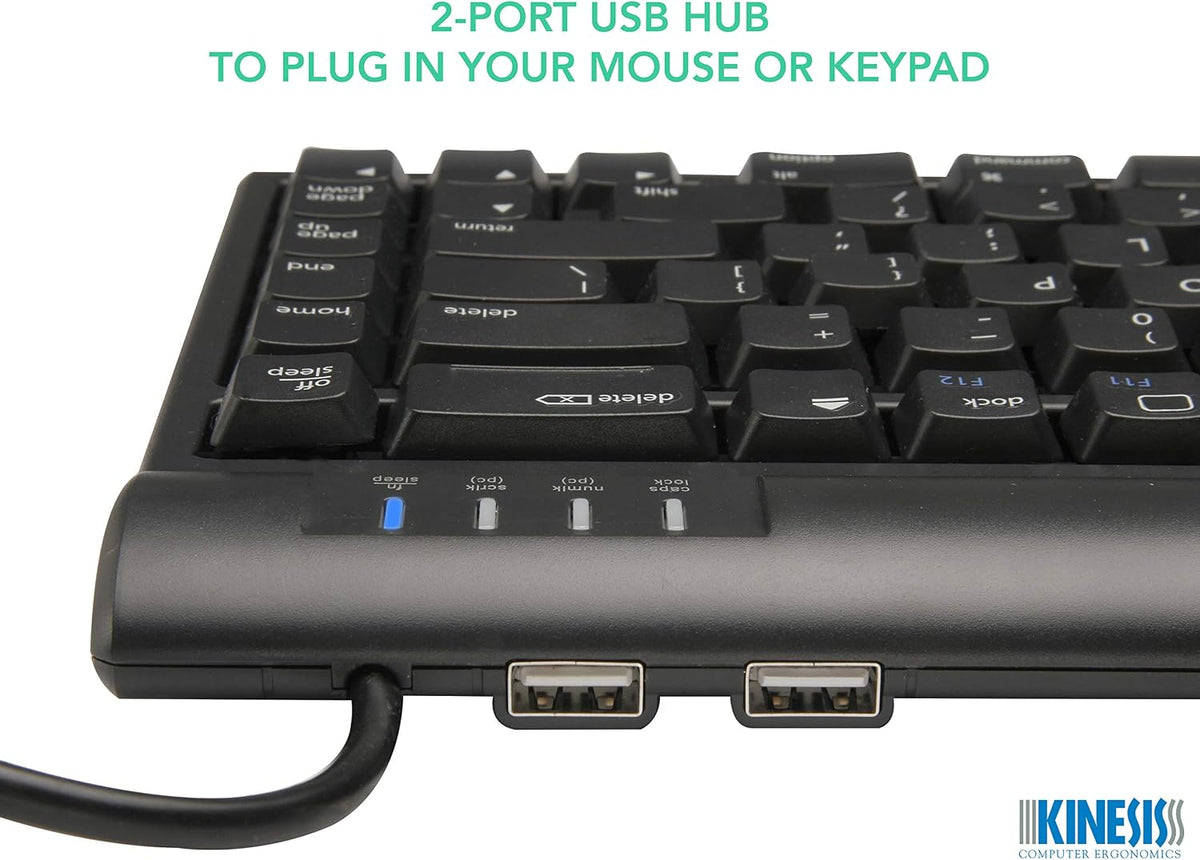 KINESIS Freestyle2 Ergonomic Keyboard w/ VIP3 Lifters for Mac (9" Separa...