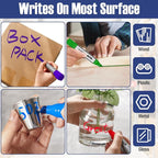 Fuutreo 10 Pack Jumbo Permanent Markers Bulk Large Chisel Tip Permanent Markers - Image 6