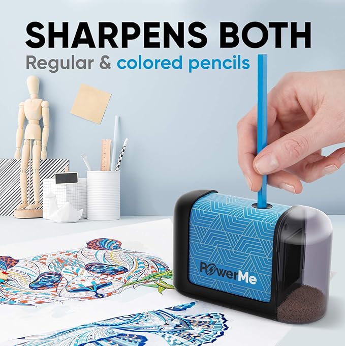 POWERME Battery-Operated Electric Pencil Sharpener - Image 2