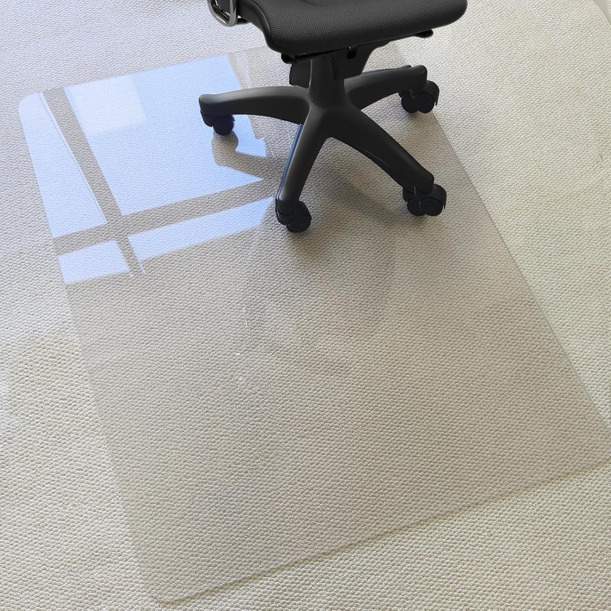Kuyal 2 Pack 1/5" Thick Office Chair Mat, Heavy Duty Computer Chair Mat