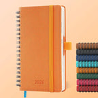 IN-LUXPRO Planner 2026 Daily Weekly and Monthly, 6.5"x3.75", 12 Months Spiral by IN-LUXPRO