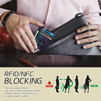 BWEGRHE Small Travel Wallets, RFID Blocking PU Leather Credit Card Holder - Image 3