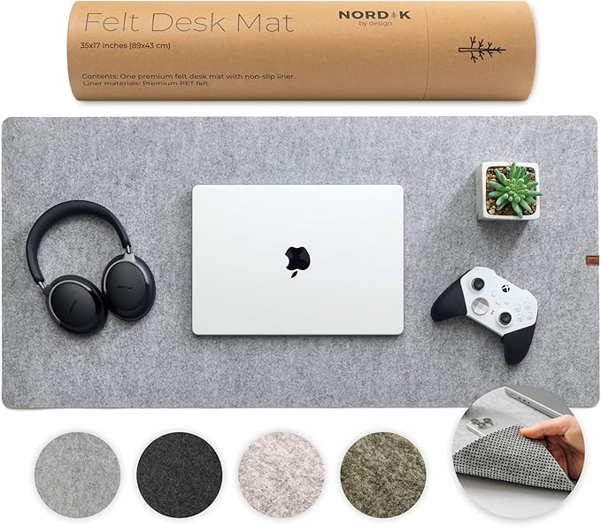 Nordik Large Felt Desk Mat by NordikByDesign