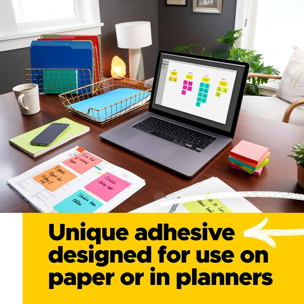 Post-it Notes, 3 x 3 in, Poptimistic Collection, 3 Lined Pads | School Supplies and Office Products