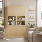 Cozy Castle Kitchen Pantry Cabinet, 4 Doors Open Countertop Utility Hutch - Image 4