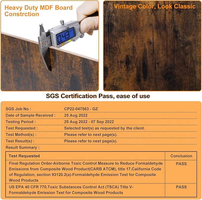TQVAI Wood Literature Organizer, 12 Slots Hold 6000 Sheets A4 Papers, Wooden - Image 6