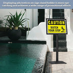 STANDNEE Heavy-duty Poster Stand Holder 11"x 17" Pedestal Floor Standing Sign - Image 2