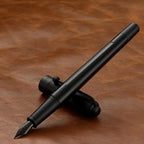 HUASHILAI Luxury Matte Black Forest Fountain Pen Set, Titanium Black Extra Fine - Image 4