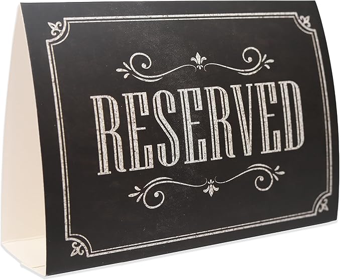 20 Pack Rustic Reserved Table Sign - Image 7