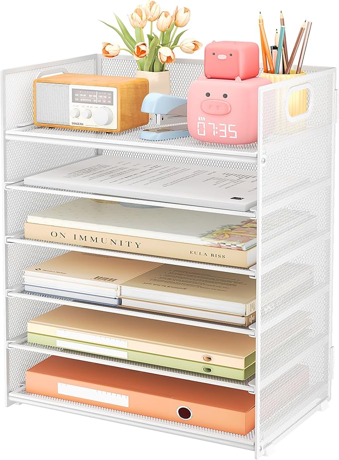 Subekyu 6 Tier Paper Organizer for Desk by SUBEKYU