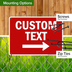 Custom Arrow, Custom Directional Sign, Right Arrow, 10x14 Inches, Rust Free - Image 5