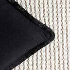 Foindtower Set of 2 Decorative Linen Fringe Throw Pillow Covers Cozy Boho - Image 3