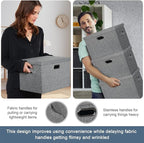 Graciadeco Large 17" 36 Quart Collapsible Stackable Storage Bins - Image 5